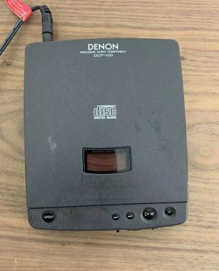 Denon Dcp - 100 Audiophile Portable Cd Player,  Very Rare,  Great