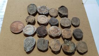 Metal Detector Finds,  Old Lead Seals,  X 19