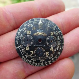 A Rare Vintage Early 1960s Tropical Breitling Navitimer Aopa Ref.  806 Dial