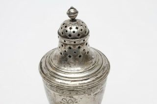 Antique solid silver sugar caster Peter Hertz Copenhagen Denmark 1898 2