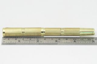 Aurora Olo Fountain Pen Leverfiller 18k Rolled Gold 14k Ef Nib Rare