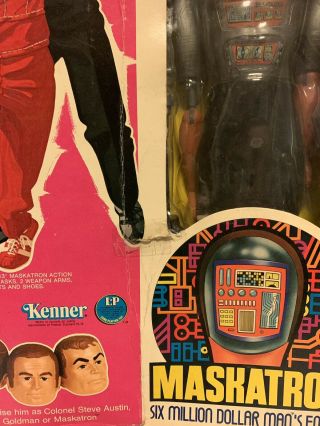 Vintage 1973 Kenner MASKATRON The Six Million Dollar Man’s Enemy Rare. 5