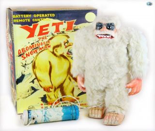 Vintage Japan “abominable Snow Man Yeti” Remote Control Battery Operated Toy