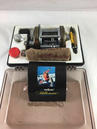 Pristine Vintage Daiwa Millionare 6h In Case With All Goodies