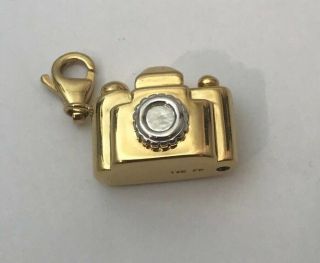 Vintage 14k Gold 3d Camera Charm Pendant Photography Estate