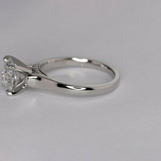 2 Cts SI2 D Round Cut Vintage Milgrain Diamond Pave Engagement Ring Platinum 3