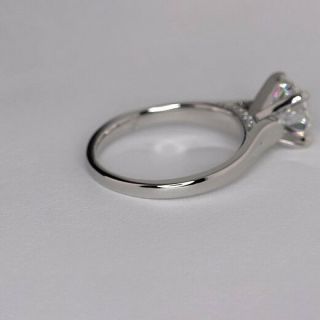 2 Cts SI2 D Round Cut Vintage Milgrain Diamond Pave Engagement Ring Platinum 5