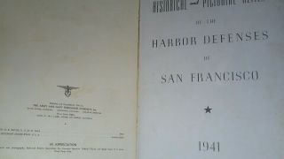 1941 Harbor Defenses of San Francisco Historical Pictorial Book Golden Gate 3