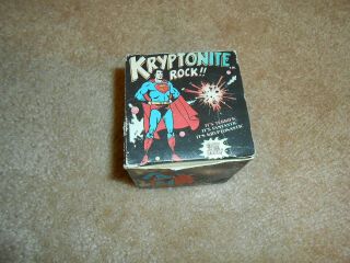 1977 Dc Comics Toy Superman Kryptonite Rocks,  Box & Papers