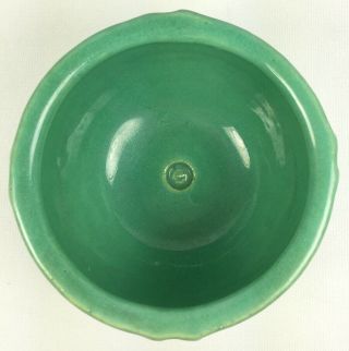 RARE Green 1920s BAUER Pottery 3 - 3/4 inch 