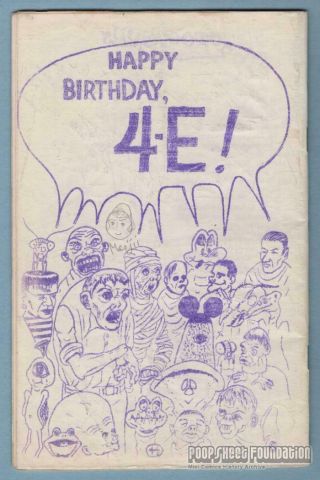 FAMOUS MONSTER FORRY ACKERMAN 44th birthday fanzine SIGNED BY MANY rare 1960 2