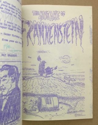 FAMOUS MONSTER FORRY ACKERMAN 44th birthday fanzine SIGNED BY MANY rare 1960 4