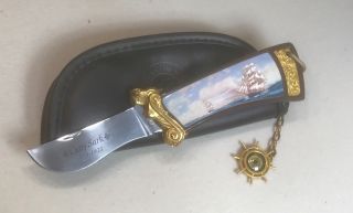 Vintage Le Franklin Collector Knife Cutty Sark China Stainless W/case
