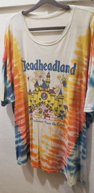 Vintage Grateful Dead T Shirt Size Xl Dead Head Land Disneyland Extremely Rare