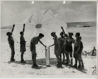 Ww2 Orig.  Photo - Flare Cannister Tobruk