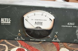 vintage Altec 436C DB compression tube amp amplifier electronics 7
