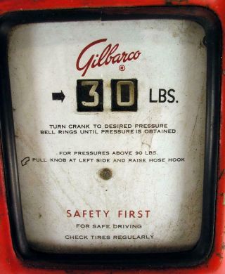 Vintage Gilbarco Model AM 11B - 1 Wall Mount Air Meter Service Station Garage 2