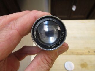 Vintage Leica Leitz Summar 5cm 50mm F/ 2 Standad Lens Screw Mount