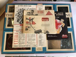 1962 Renwal Products The Visible Airplane Engine Model Kit Rare 2