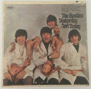 Rare Beatles Lp Yesterday And Today Capitol 2553 Butcher Cover 3rd State