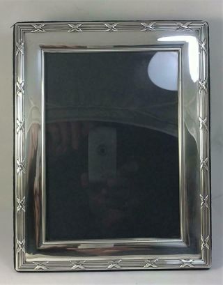 Vintage Hallmarked Sterling Silver Fronted Photo Frame (8 ¾” X 6 ¾”) – 1998
