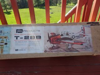 Pica T - 28b Vintage Model Rc Airplane Kit.  Low Wing Trainer, .