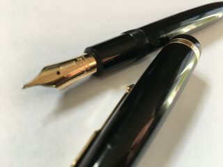 Oversize Parker Duofold Maxima Black Vintage Fountain Pen England Huge 50 Nib