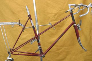 Raleigh Vintage Mixte Bike Frame English XL 60cm Steel Chrome 60s eroica Charity 2