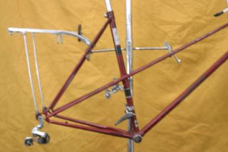 Raleigh Vintage Mixte Bike Frame English XL 60cm Steel Chrome 60s eroica Charity 3