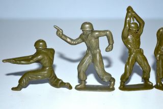 Vintage 1950s Lido Army Superior Space Port Playset Hard Plastic Figures 2