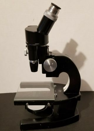 Vintage Leitz Wetzlar 2x Stereo Zoom Microscope,  G8x Eyepieces,  Glass Stage