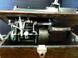 Antique Edison Home Phonograph Model A w/ Crank & Model C Reproducer Very Good 12