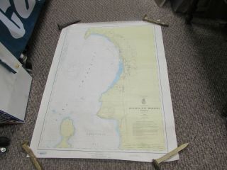 Navigational Chart - Lake Champlain - Burlington Harbor - 25 X 32 - 34