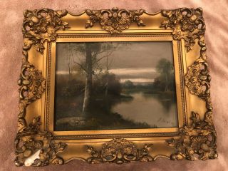 Harold Newton Fl Florida Highwaymen African American Painting Sm/rare Oil Canvas