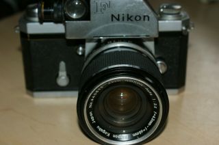 Vintage Nikon F TN Photomic Camera w/Bellows,  50mm 1.  4 43/86 mm Zoom,  Filters 4