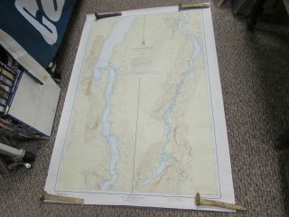 Navigational Chart - Lake Champlain,  Barber Point To White Hall - 28 X 40 - 29