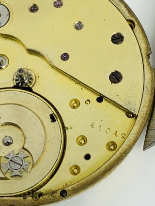 Rare Patek Philippe Three Finger Bridge Cylinder Pocket Watch Movement 1800’s 7