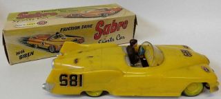 ULTRA RARE 1950 ' s FACTORY PROTOTYPE Marx SABRE SPORTS CAR Race Car Toy 2