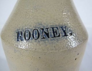 Antique C 1850 Pre Prohibition Stoneware Cobalt Beer Bottle Baltimore Rooney Yqz