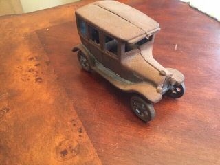 Vintage Cast Iron Iron Art Jm 137 Model T Toy Car