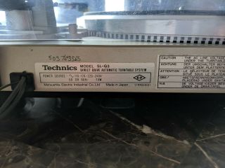 Vintage Technics SL - Q3 Direct Drive Automatic Quartz Turntable system 2