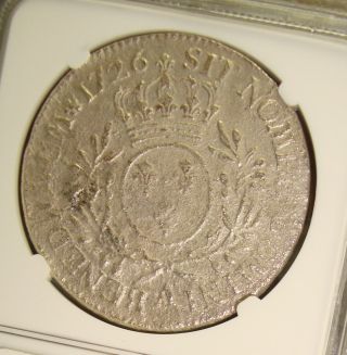 1762 La Dromadaire Shipwreck Recovered 1726 - A France Silver Ecu NGC 2