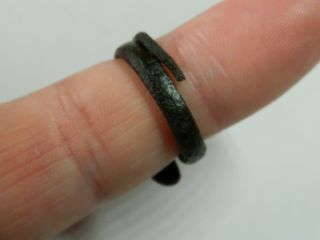 Roman Romano british bronze snake ring artefact metal detecting detector 3