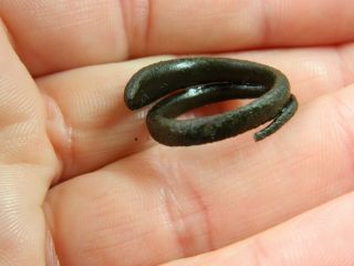 Roman Romano british bronze snake ring artefact metal detecting detector 5