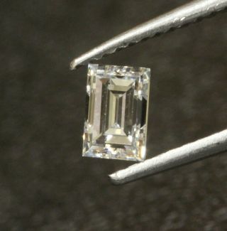 GIA loose certified.  51ct VS2 D baguette cut diamond vintage estate 4