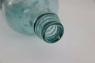 Antique Rare Champion Spouting Spring Saratoga York Water Vtg Glass Bottle 8