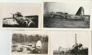 Japanese Planes Shot Dow X 6 Photos 4.  5 By 3 Inches