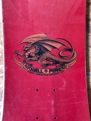 NOS Vintage 1986 Powell Peralta Mike McGill Rare Snake Skin Skateboard Deck 11