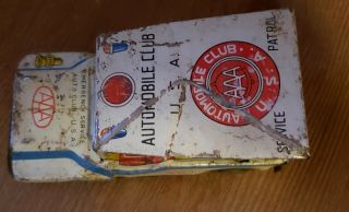 vintage tin friction toy AAA Automobile Club Service Patrol Car 3