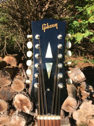 1969 Vintage Gibson B 45 12 String Acoustic Guitar Sunburst 3